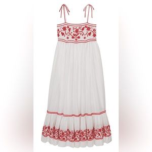 THE GREAT. “The Dainty”Embroidered Dress